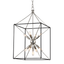 Hudson Valley Lighting Glendale Polished Nickel/black 16.25W x 16.25L x 30H Candleholder