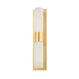 Hudson Valley Lighting Stowe Aged Brass 4.75W x 4.75L x 20.75H Wall Sconce