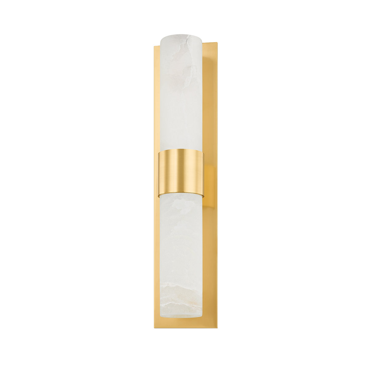 Hudson Valley Lighting Stowe Aged Brass 4.75W x 4.75L x 20.75H Wall Sconce