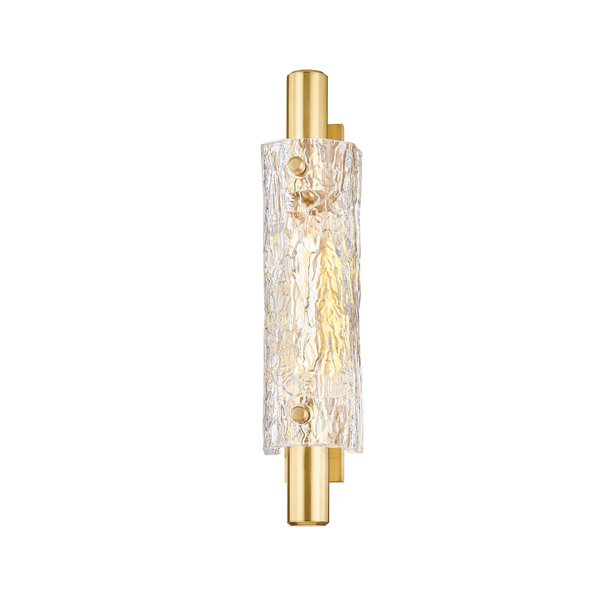Hudson Valley Lighting Harwich Aged Brass 3.5W x 3.5L x 18H Wall Sconce