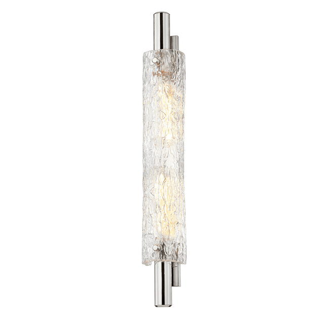 Hudson Valley Lighting Harwich Polished Nickel 3.5W x 3.5L x 28.75H Wall Sconce