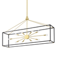 Hudson Valley Lighting Glendale Aged Brass/black 10W x 48L x 28.32H Trim
