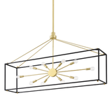 Hudson Valley Lighting Glendale Aged Brass/black 10W x 48L x 28.32H Trim