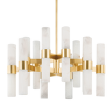 Hudson Valley Lighting Stowe Aged Brass 37.75W x 37.75L x 24H Chandelier