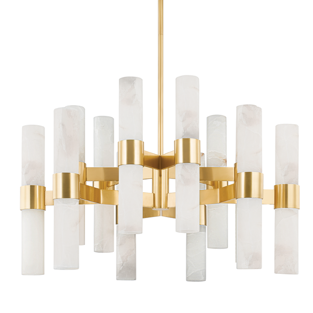 Hudson Valley Lighting Stowe Aged Brass 37.75W x 37.75L x 24H Chandelier