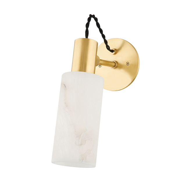 Hudson Valley Lighting Malba Aged Brass 4.75W x 4.75L x 4.75H Wall Sconce