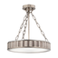 Hudson Valley Lighting Middlebury Historic Nickel 15.5W x 15.5L x 16.75H Semi-Flush Mount