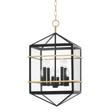 Hudson Valley Lighting Bedford Hills Aged Brass/black 14.75W x 14.75L x 27H Candleholder