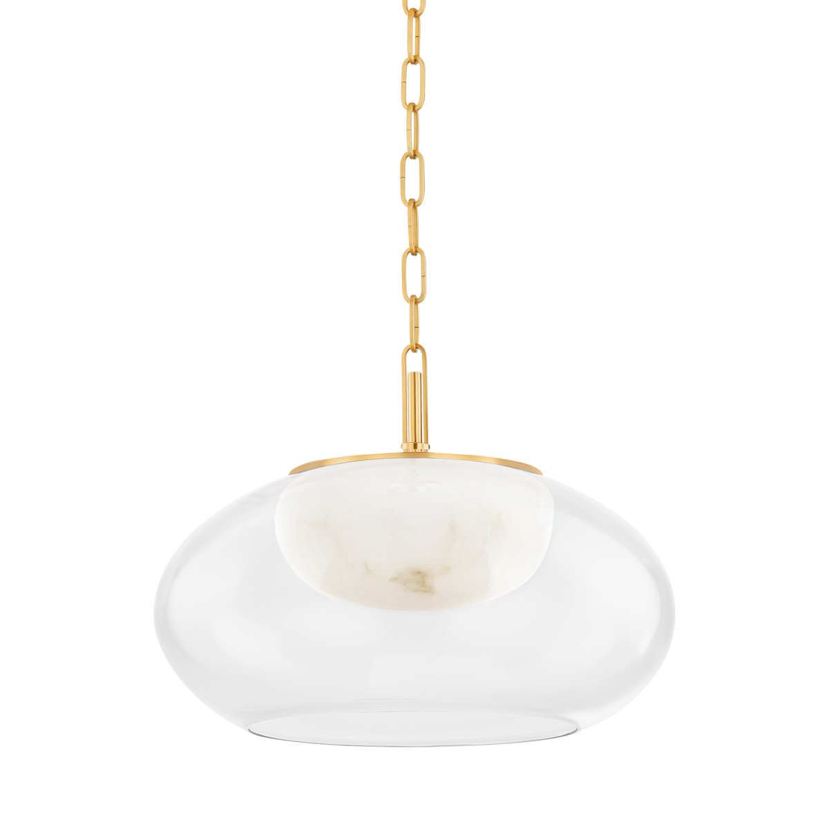 Hudson Valley Lighting Moore Aged Brass 17W x 17L x 12.5H Pendant