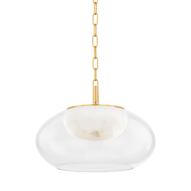 Hudson Valley Lighting Moore Aged Brass 17W x 17L x 12.5H Pendant