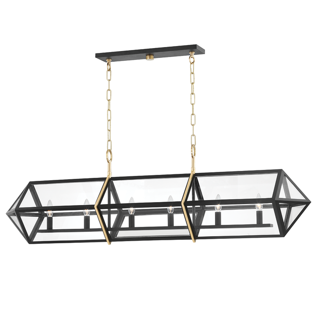 Hudson Valley Lighting Bedford Hills Aged Brass/black 12W x 55.25L x 16.5H Trim