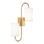 Hudson Valley Lighting Junius Aged Brass 11.75W x 11.75L x 22H Wall Sconce