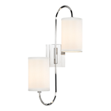 Hudson Valley Lighting Junius Polished Nickel 11.75W x 11.75L x 22H Wall Sconce