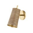 Hudson Valley Lighting Delran Aged Brass 4.75W x 4.75L x 9.75H Wall Sconce