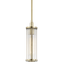 Hudson Valley Lighting Marley Aged Brass 4W x 4L x 14.25H Pendant