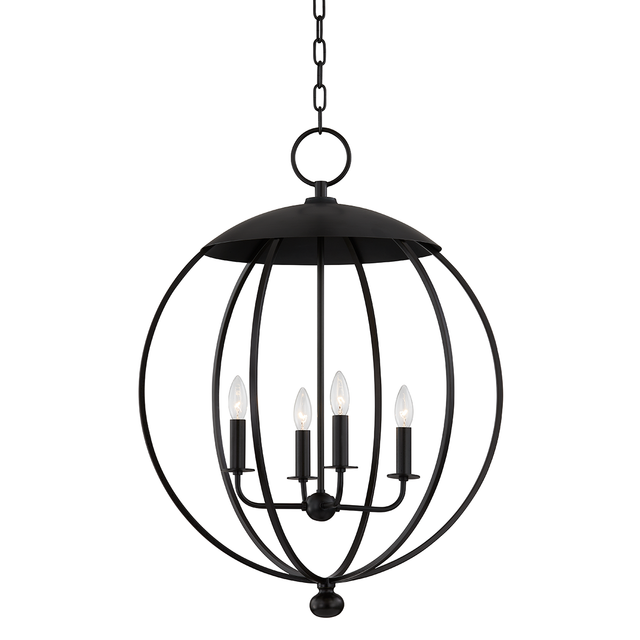 Hudson Valley Lighting Wesley Aged Iron 24W x 24L x 32.25H Candleholder