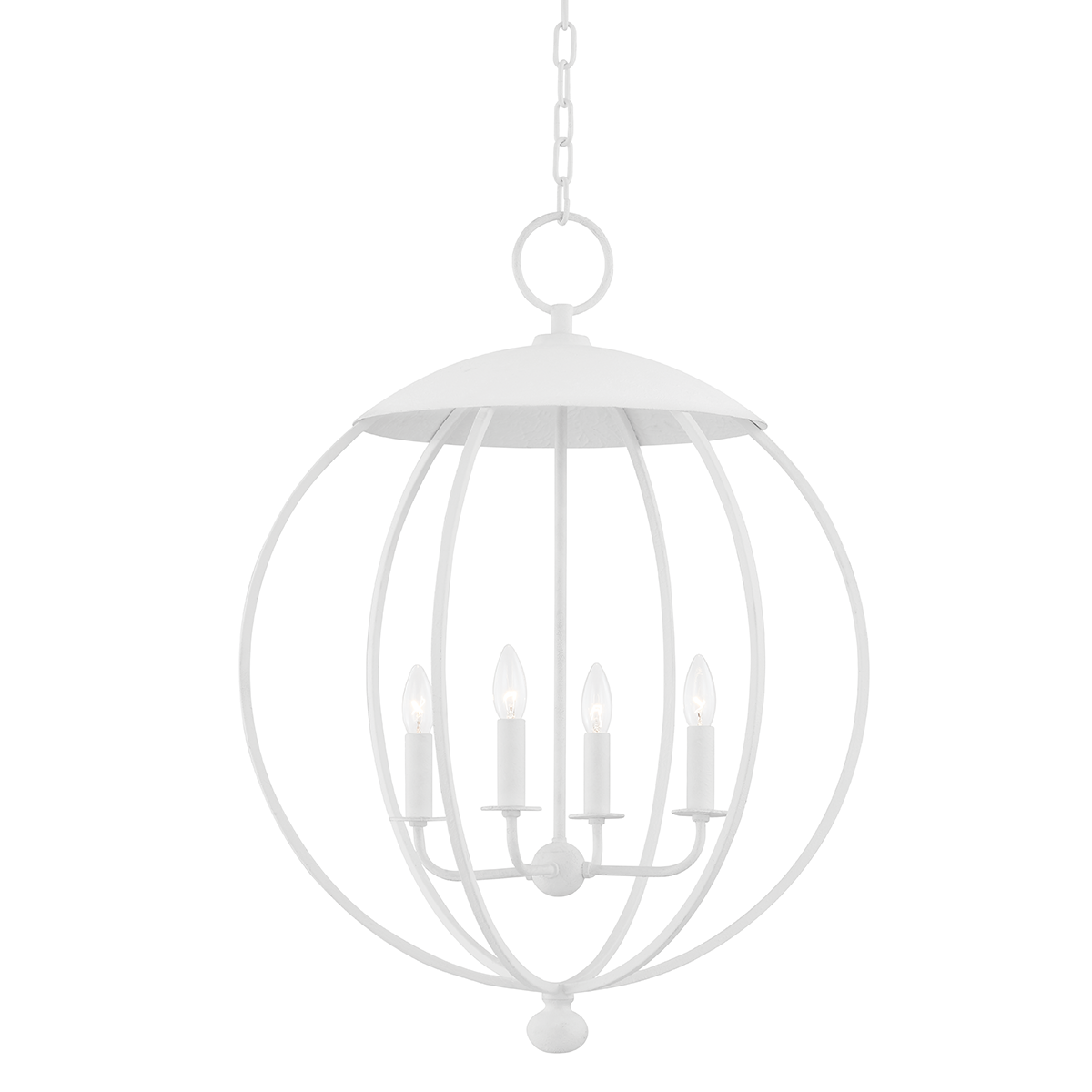 Hudson Valley Lighting Wesley White Plaster 24W x 24L x 32.25H Candleholder