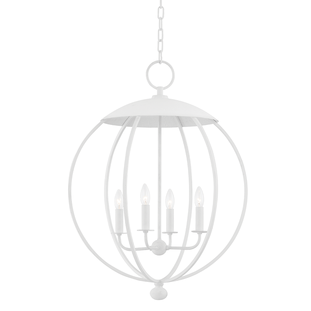 Hudson Valley Lighting Wesley White Plaster 24W x 24L x 32.25H Candleholder