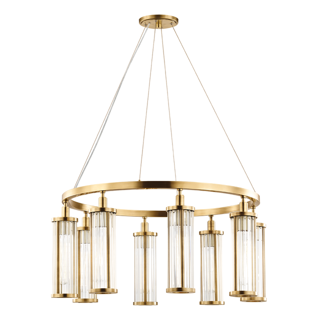Hudson Valley Lighting Marley Aged Brass 31.25W x 31.25L x 15.5H Chandelier