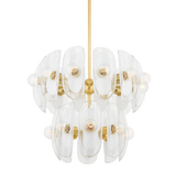 Hudson Valley Lighting Hilo Aged Brass 30.75W x 30.75L x 24.5H Chandelier