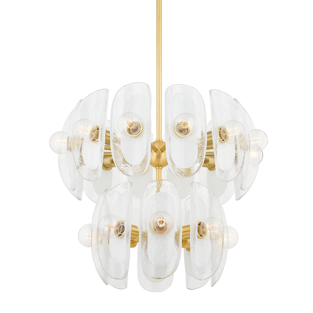 Hudson Valley Lighting Hilo Aged Brass 30.75W x 30.75L x 24.5H Chandelier