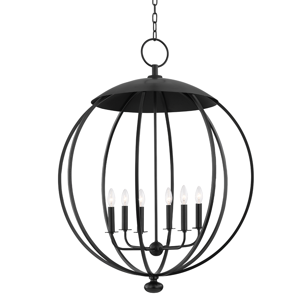Hudson Valley Lighting Wesley Aged Iron 32W x 32L x 41.5H Candleholder