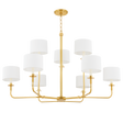Hudson Valley Lighting PARAMUS Aged Brass 48W x 48L x 29.5H Chandelier