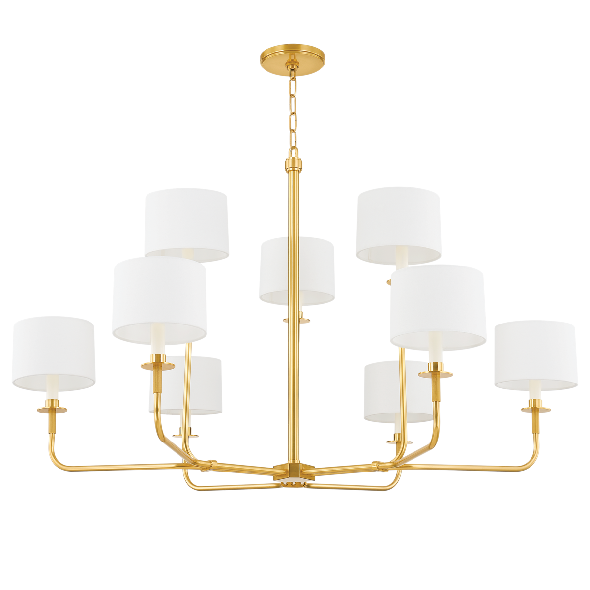 Hudson Valley Lighting PARAMUS Aged Brass 48W x 48L x 29.5H Chandelier