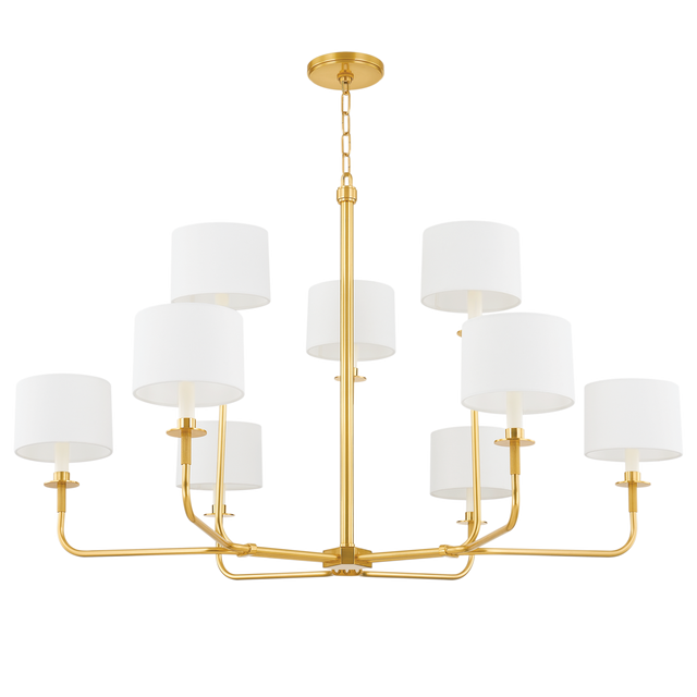 Hudson Valley Lighting PARAMUS Aged Brass 48W x 48L x 29.5H Chandelier