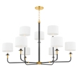 Hudson Valley Lighting PARAMUS Aged Old Bronze 48W x 48L x 29.5H Chandelier