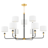 Hudson Valley Lighting PARAMUS Aged Old Bronze 48W x 48L x 29.5H Chandelier