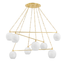 Hudson Valley Lighting Asbury Park Aged Brass 54.5W x 54.5L x 26.25H Chandelier