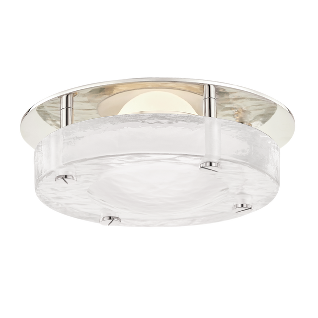 Hudson Valley Lighting Heath Polished Nickel 8.25W x 8.25L x 3H Flush Mount