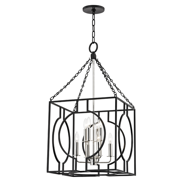 Hudson Valley Lighting Octavio Aged Iron/polished Nickel Combo 18.25W x 18.25L x 33.6H Candleholder