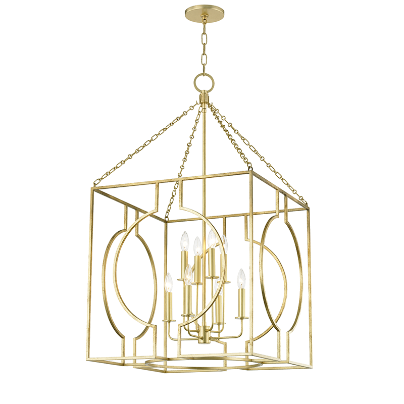 Hudson Valley Lighting Octavio Gold Leaf 24W x 24L x 43.25H Candleholder