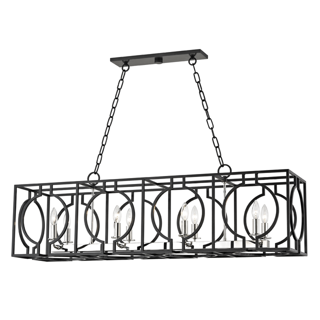 Hudson Valley Lighting Octavio Aged Iron/polished Nickel Combo 12W x 46L x 14.5H Trim
