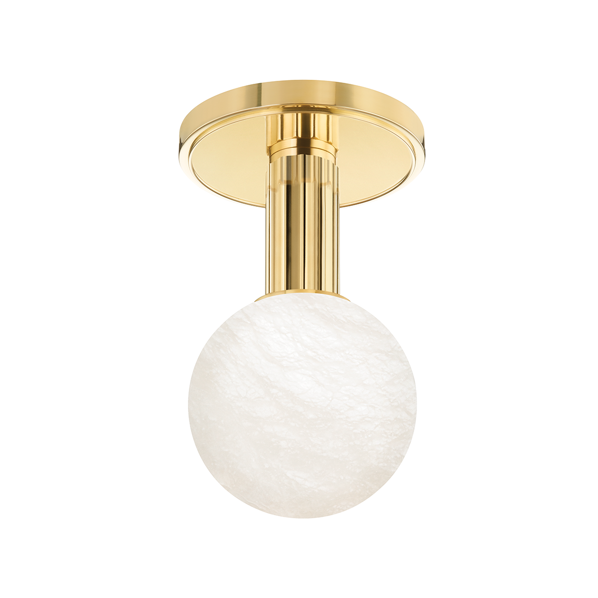 Hudson Valley Lighting Murray Hill Aged Brass 4.5W x 4.5L x 8H Flush Mount