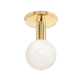 Hudson Valley Lighting Murray Hill Aged Brass 4.5W x 4.5L x 8H Flush Mount