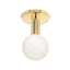 Hudson Valley Lighting Murray Hill Aged Brass 4.5W x 4.5L x 8H Flush Mount