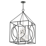 Hudson Valley Lighting Octavio Aged Iron/polished Nickel Combo 24W x 24L x 43.25H Candleholder