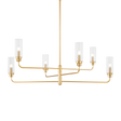 Hudson Valley Lighting HALIFAX Aged Brass 48W x 48L x 18.75H Chandelier