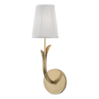 Hudson Valley Lighting Deering Aged Brass 4.75W x 4.75L x 15.75H Wall Sconce