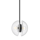 Hudson Valley Lighting Kert Black Brass 11.75W x 11.75L x 12H Pendant