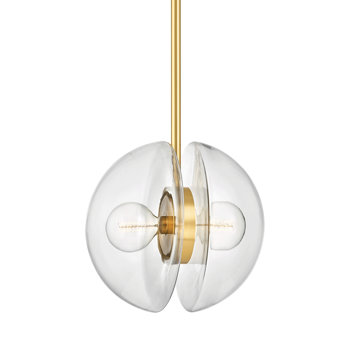 Hudson Valley Lighting Kert Aged Brass 17W x 17L x 17.5H Pendant