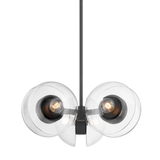 Hudson Valley Lighting Kert Black Brass 27W x 27L x 12H Chandelier