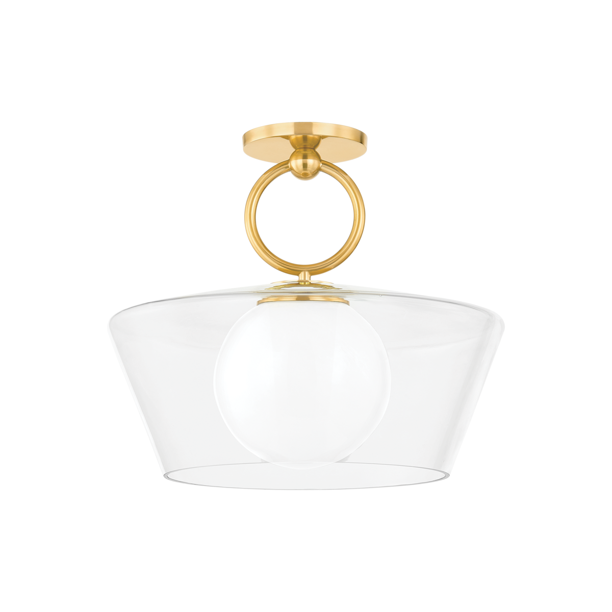 Hudson Valley Lighting ELMSFORD Aged Brass 16W x 16L x 13.75H Pendant