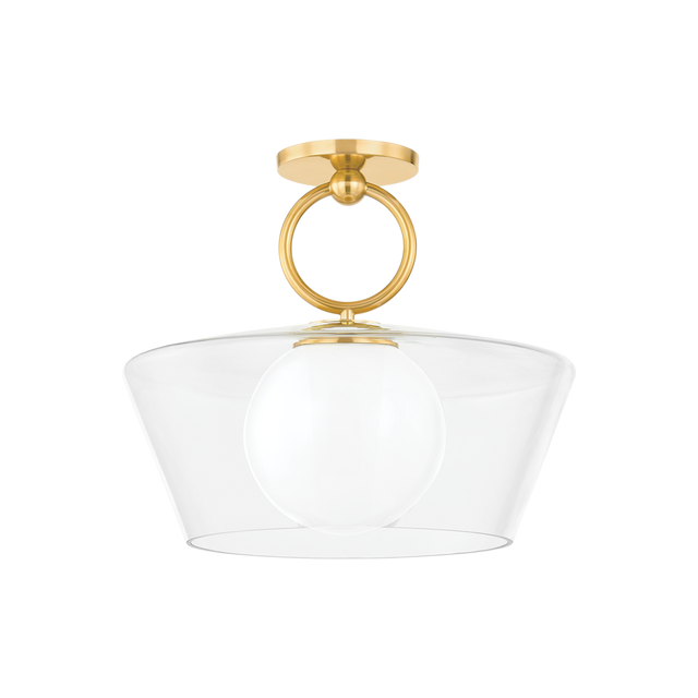 Hudson Valley Lighting ELMSFORD Aged Brass 16W x 16L x 13.75H Pendant