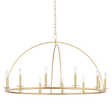 Hudson Valley Lighting Howell Aged Brass 47W x 47L x 26.5H Chandelier