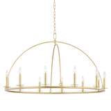 Hudson Valley Lighting Howell Aged Brass 47W x 47L x 26.5H Chandelier