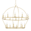Hudson Valley Lighting Howell Aged Brass 47W x 47L x 42.25H Chandelier